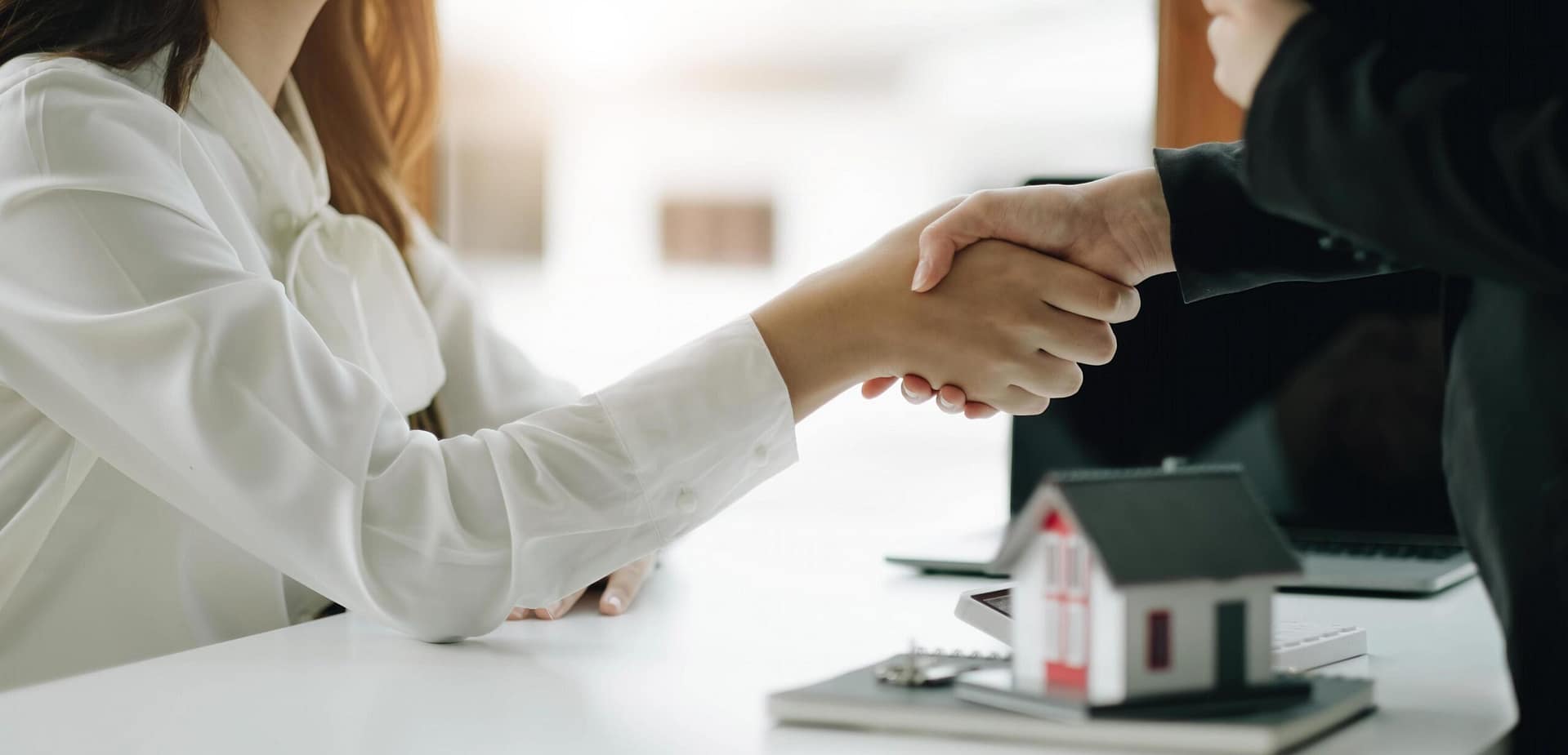 A Real Estate Guide Shaking a Client's Hand